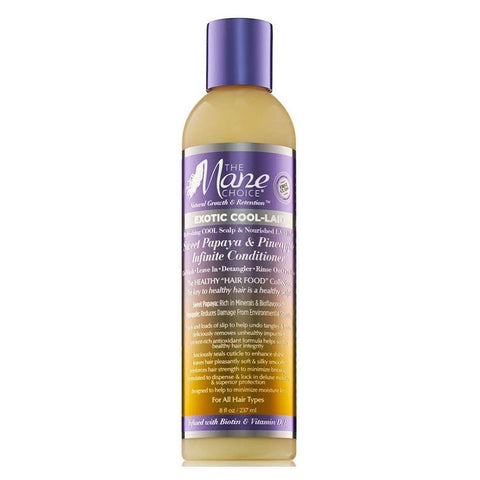 The Mane Choice Exotic Cool Laid Sweet Papaya & Pineapple Infinite Conditioner,Rinse Out, Leave-In, Co-Wash, Detangler 8oz