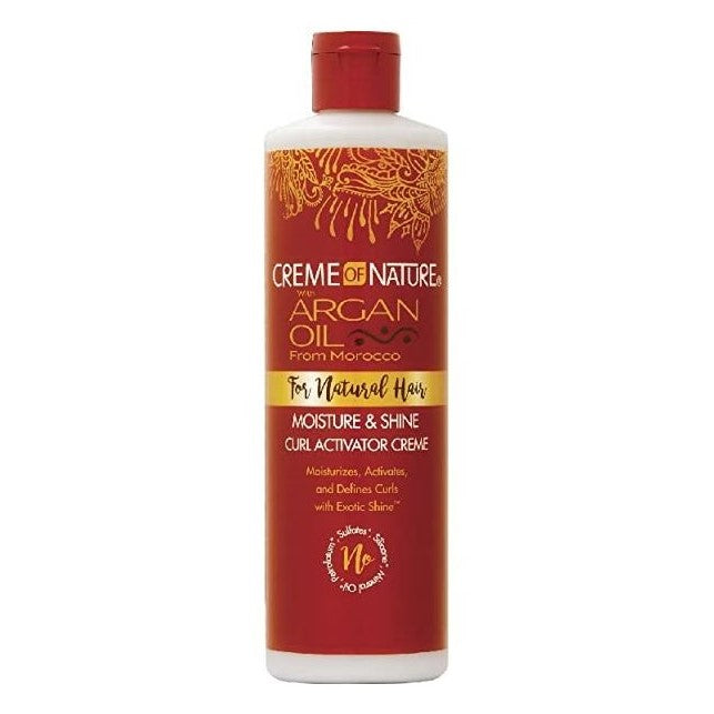 Creme Of Nature Argan Oil For Natural Hair Moisture & Shine Curl Activator Cream 354ml