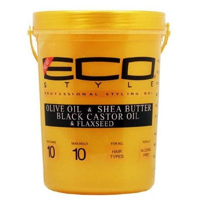 Eco Styler Styling Gel Gold Olive Oil & Shea Butter & Black Castor Oil & Flaxseed 80 oz / 5 lbs