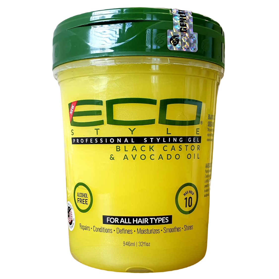 Eco Styler Styling Gel Black Castor & Avocado Oil 32 oz