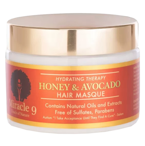 Miracle 9 Hydrating Therapy Honey & Avocado Hair Masque 12oz