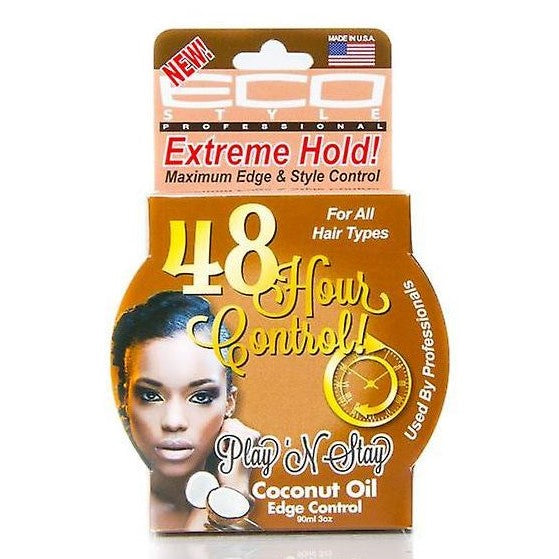 Eco Style Play 'N Stay 48 Hour Coconut Oil Edge Control 90 ml