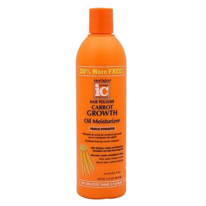 Fantasia IC Hair Polisher Carrot Growth Oil Moisturizer 355 ml