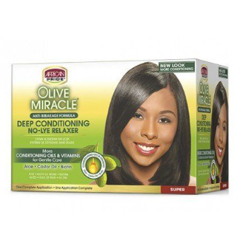 African Pride Olive Miracle Relaxer Kit Super