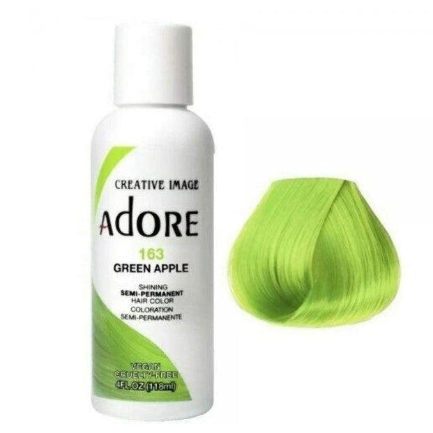 Adore Semi Permanent Hair Color 163 Green Apple 118ml