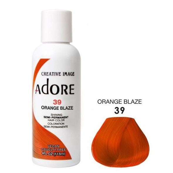 Adore Semi Permanent Hair Color 39 Orange Blaze 118ml