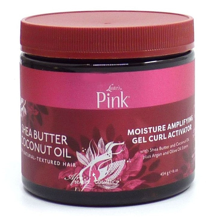 Pink Shea Butter Coconut Oi Moisture Amplifying Gel Curl Activator 16 oz