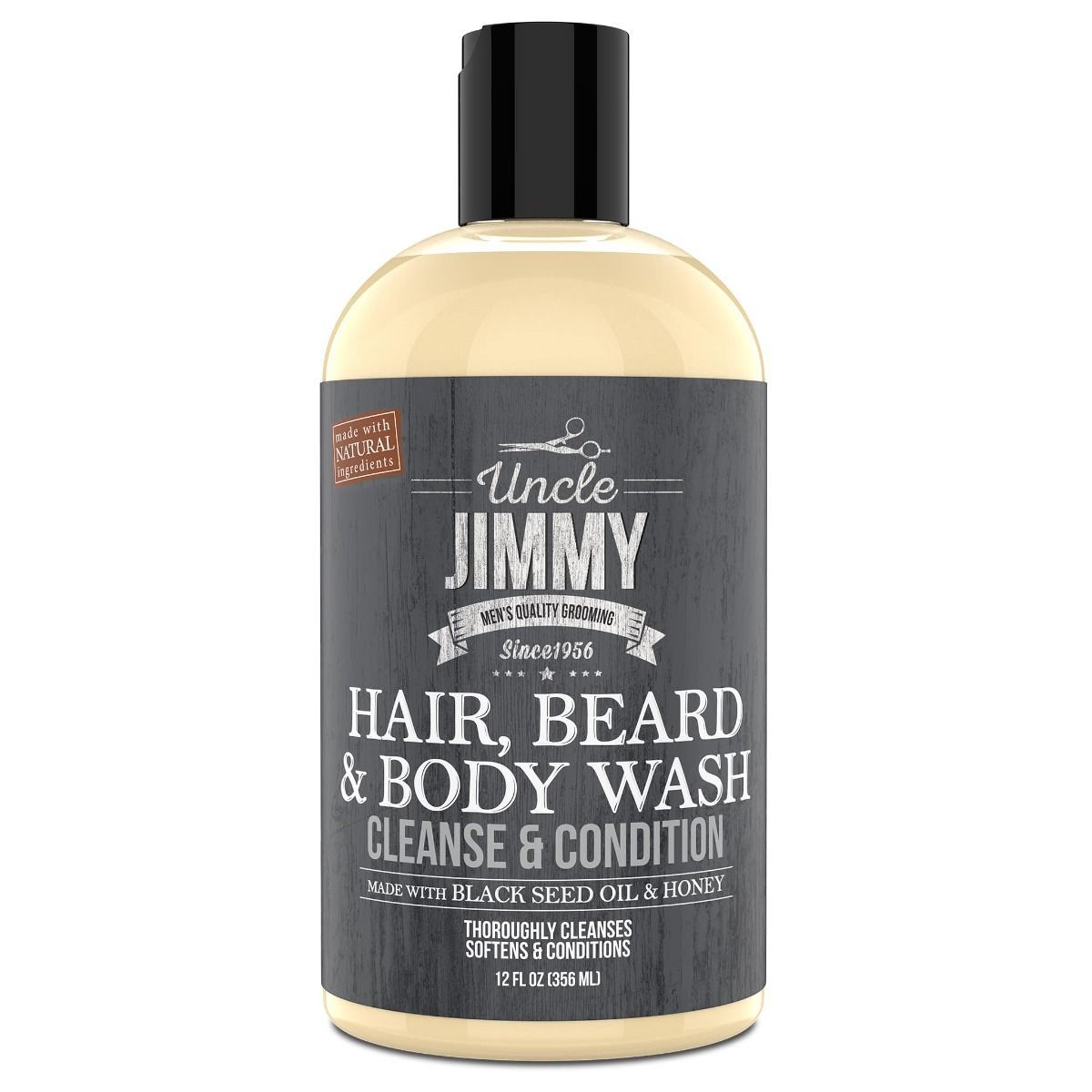 Uncle Jimmy Hair Beard & Body Wash 12oz / 356ml